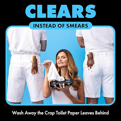 DUDE Wipes - Flushable Wipes - 6 Pack, 288 Wipes - Unscented Extra-Large Adult Wet Wipes - Vitamin-E & Aloe - Septic and Sewer Safe