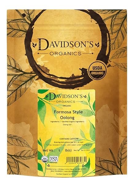 Davidson's Organics, Decaffeinated English Breakfast, Loose Leaf Tea, 16-Ounce Bag