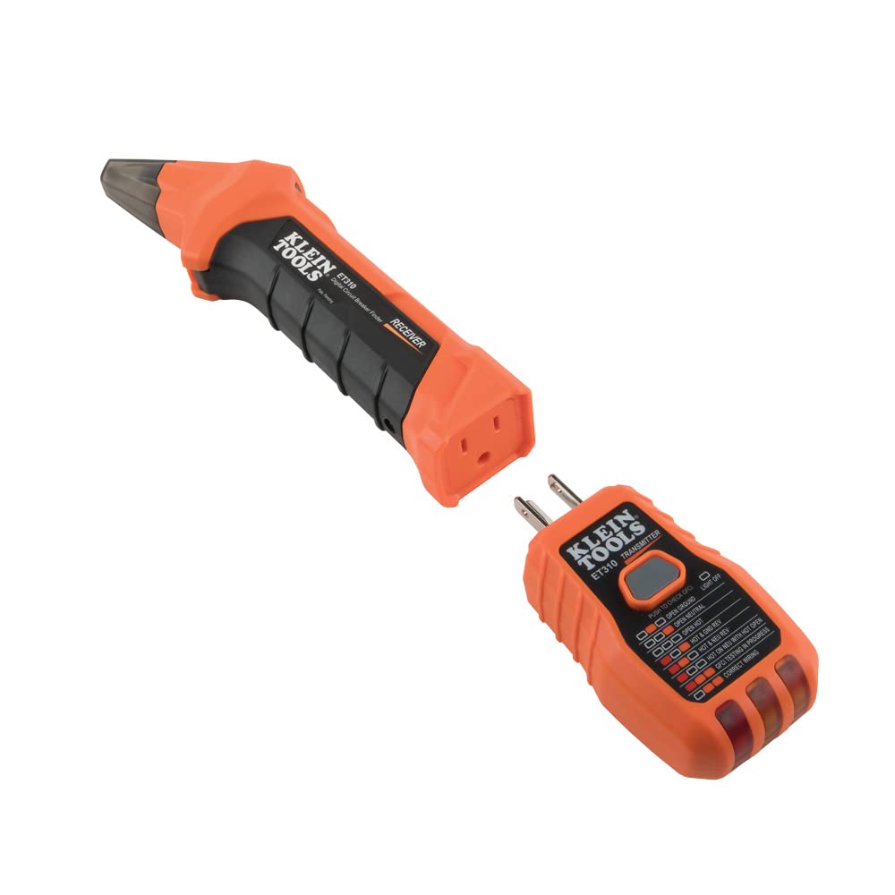 Klein Tools ET310 AC Circuit Breaker Finder, Electric and Voltage Tester with Integrated GFCI Outlet Tester
