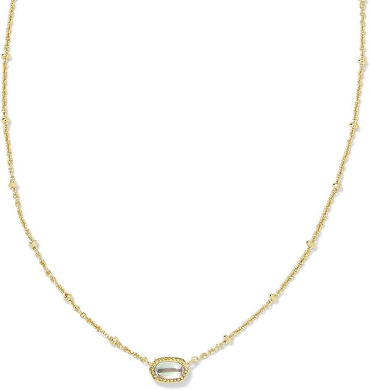 Kendra Scott Mini Elisa 14k Gold-Plated Satellite Short Pendant Necklace, Fashion Jewelry for Women