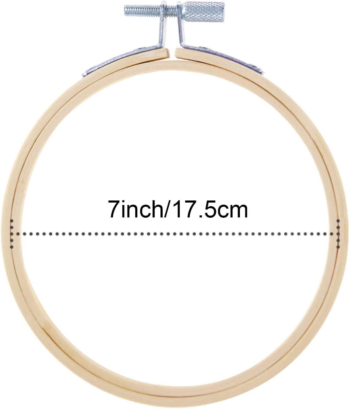 Caydo 12 Pieces 7 Inch Embroidery Hoops, Cross Stitch Hoops Embroidery Circle for Art Craft Sewing, Wall Hanging, and DIY Embroidery Craft