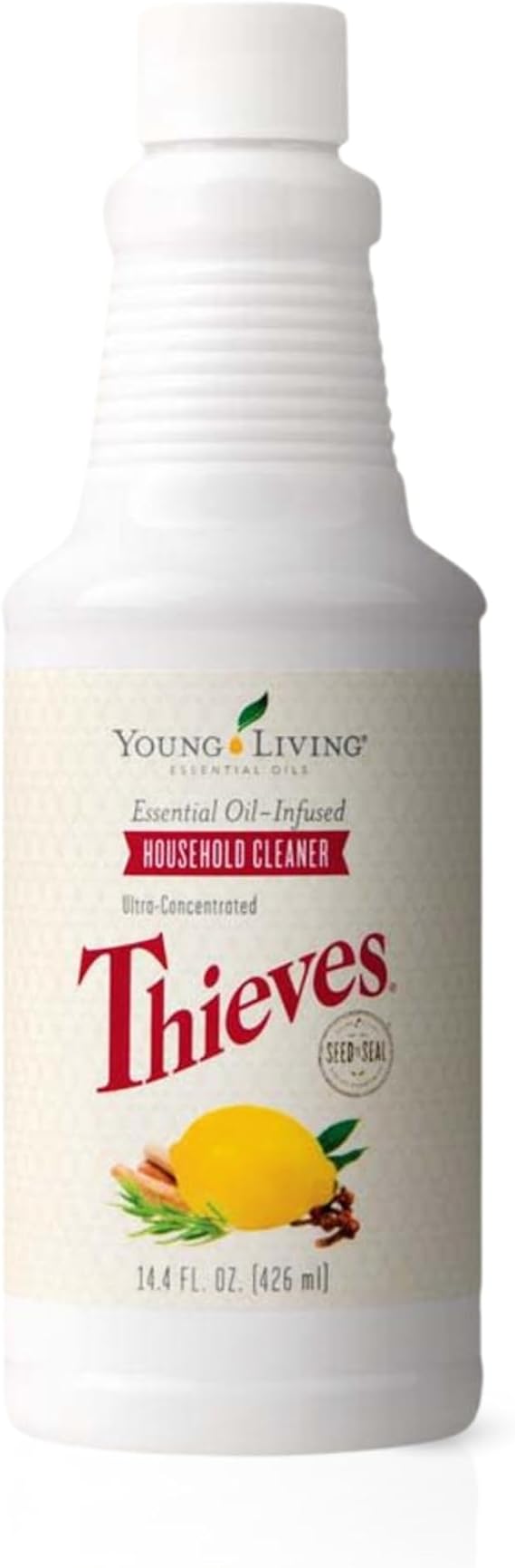Thieves Household Cleaner | 14.4 oz | Plant-Based Multi-Surface Solution Infused with Essential Oils | Dilute for Floors, Carpets, Glass, Counters, Appliances, and General Home Cleaning