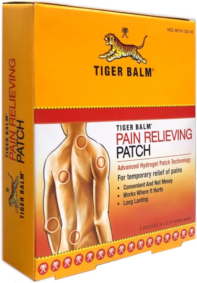 Tiger Balm Pain Relieving Patch 5Ct(10 Pack)