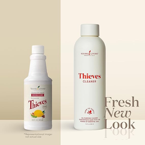 Thieves Household Cleaner | 14.4 oz | Plant-Based Multi-Surface Solution Infused with Essential Oils | Dilute for Floors, Carpets, Glass, Counters, Appliances, and General Home Cleaning