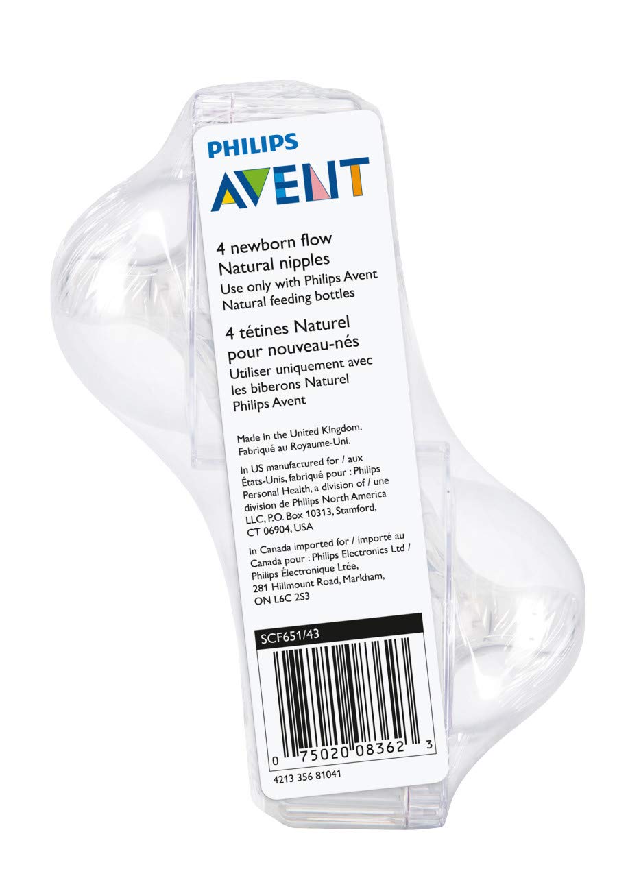 Philips Avent Natural Baby Bottle Newborn Flow Nipple,