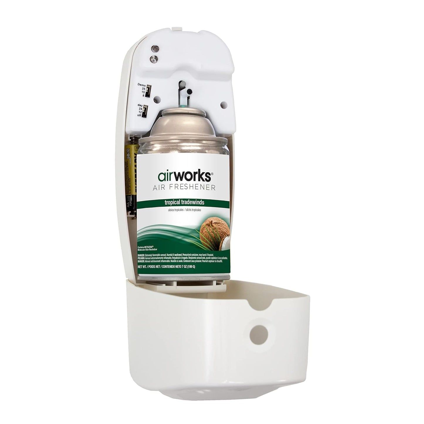 Hospeco Health Gards Metered Aerosol Air Freshener (Tropical Tradewinds Scent, 7 oz. Cans, Case of 12)