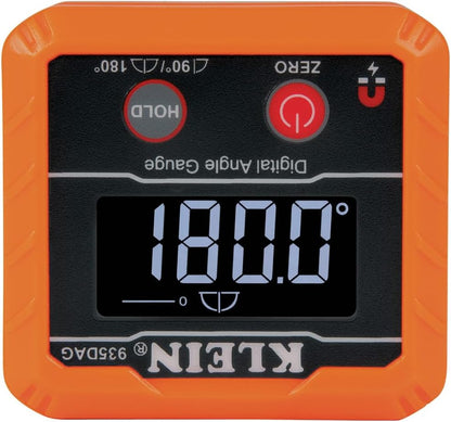 Klein Tools 935DAG Digital Electronic Level and Angle Gauge, Measures 0 - 90 and 0 - 180 Degree Ranges, Measures and Sets Angles