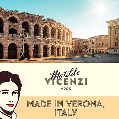Matilde Vicenzi Millefoglie D'Italia Fine Selection of Italian Puff Pastries, Assortment of Vanilla, Chocolate, Butter & Raspberry Cookies for Gifting - 13.23 oz (375g)