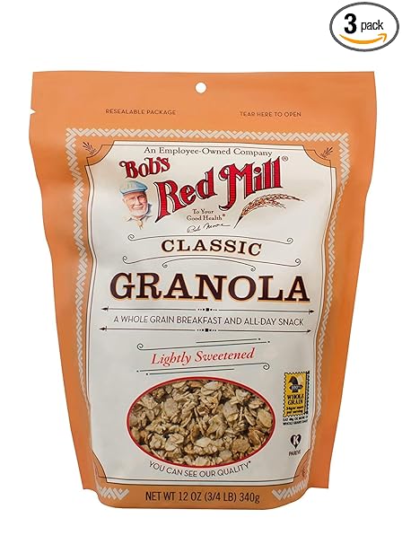 Bob's Red Mill Natural Whole Grain Granola, 12-ounce (Pack of 3)