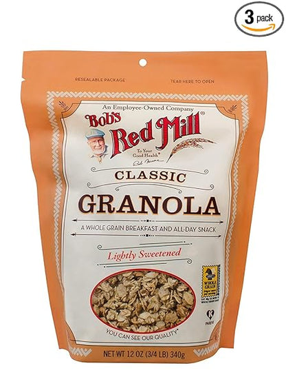Bob's Red Mill Natural Whole Grain Granola, 12-ounce (Pack of 3)