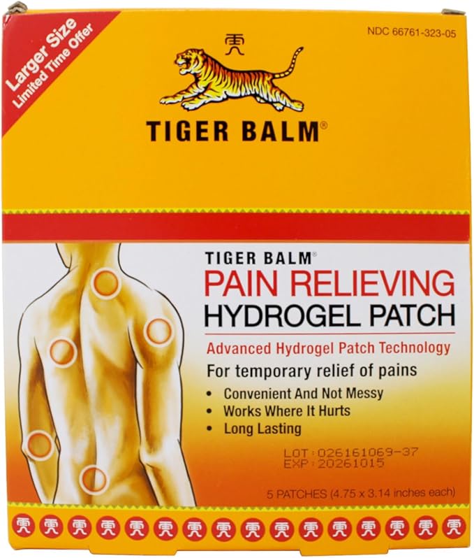 Tiger Balm Pain Relieving Patch 5Ct(10 Pack)