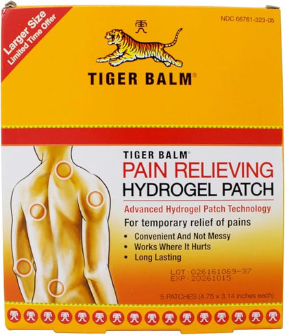 Tiger Balm Pain Relieving Patch 5Ct(10 Pack)
