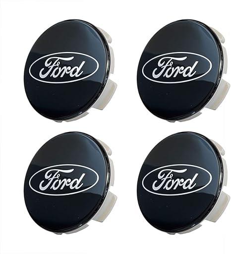 Ford Truck/SUV Black and Chrome Wheel Center Cap Kit for F-150 (4 Center Caps)