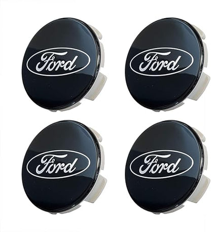 Ford Truck/SUV Black and Chrome Wheel Center Cap Kit for F-150 (4 Center Caps)