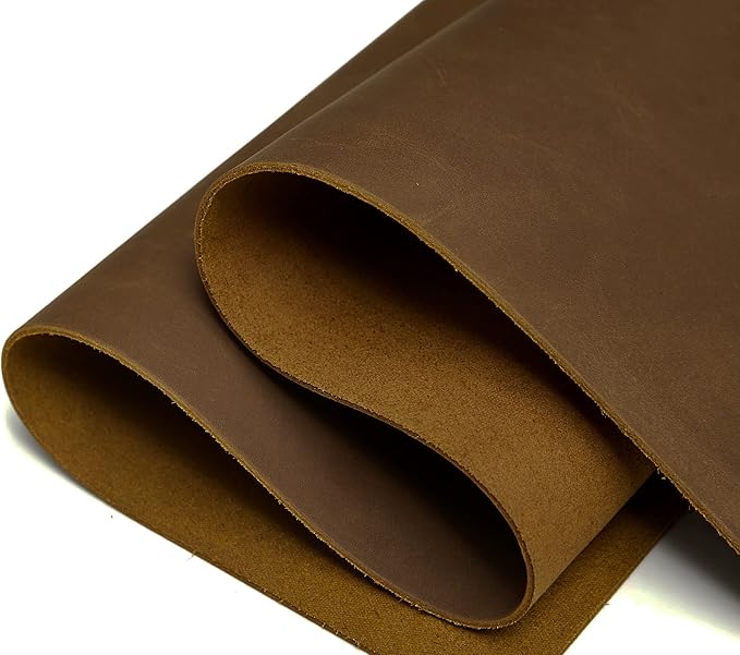 Red Brown Leather Hide 2.0mm Thick Full Grain Cowhide Tooling Leather Straps Arts Crafts Tooling Sewing Hobby Workshop Crafting Hobby Horse Leather