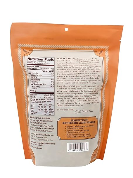 Bob's Red Mill Natural Whole Grain Granola, 12-ounce (Pack of 3)