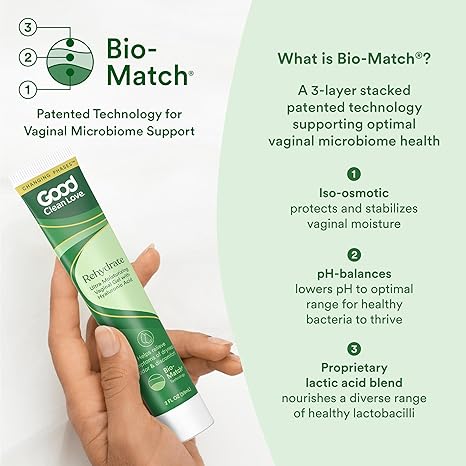 Good Clean Love BioNourish Ultra Moisturizing Vaginal Gel with Hyaluronic Acid, pH-Balanced Vaginal Moisturizer, Water-Based Feminine Care, Long Lasting Relief from Dryness & Discomfort, 2 Oz (2-Pack)