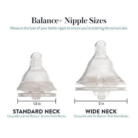 Evenflo Feeding Balance + Wide Neck Glass Bottles - 6oz 3 Pack