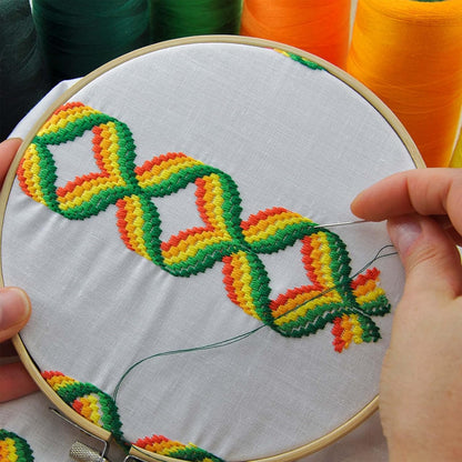 Caydo 12 Pieces 7 Inch Embroidery Hoops, Cross Stitch Hoops Embroidery Circle for Art Craft Sewing, Wall Hanging, and DIY Embroidery Craft