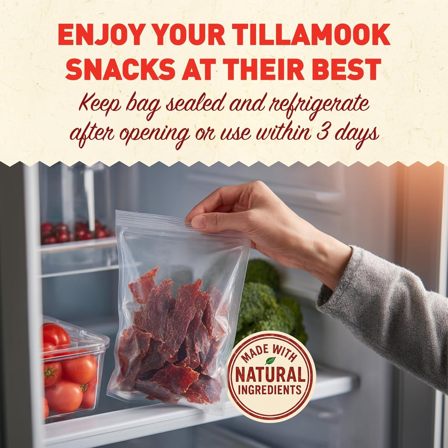 Tillamook Country Smoker Smoked Sausage, Hunter's Sausage, 16 Ounce (36 Count Meat Sticks Bulk Pack) Real Hardwood Smoked, Low Carb, High Protein Ready to Eat Keto Snack