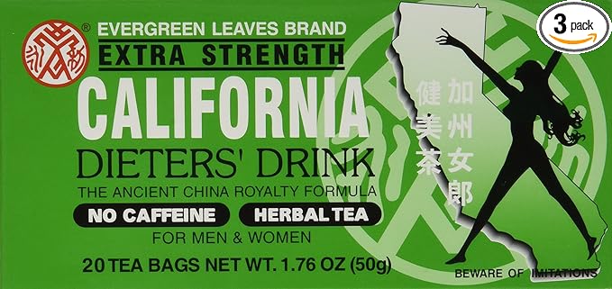 California Dieter Drink Extra Strength Tea | 1.76 ounces | 3 Pack