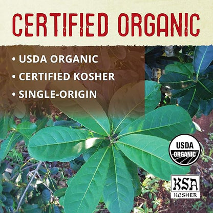 ECOTEAS Organic Yerba Mate Loose Leaf Tea – Natural Energy & Detox Herbal Tea – Coffee Alternative - Kosher, Non-GMO, Gluten-Free - Unsmoked Pure Leaf from Argentina, 1 lb (Pack of 1)