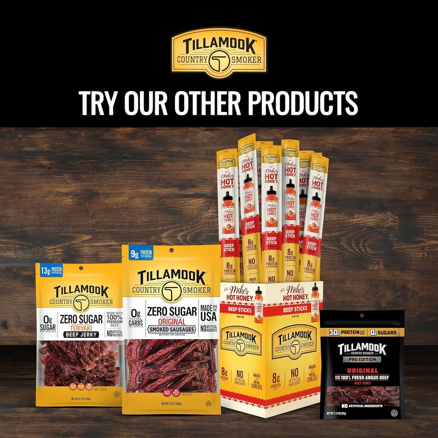 Tillamook Country Smoker Smoked Sausage, Hunter's Sausage, 16 Ounce (36 Count Meat Sticks Bulk Pack) Real Hardwood Smoked, Low Carb, High Protein Ready to Eat Keto Snack